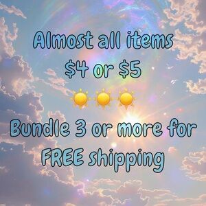 FREE Shipping on 3 or more items! Plus most items $4 or $5!